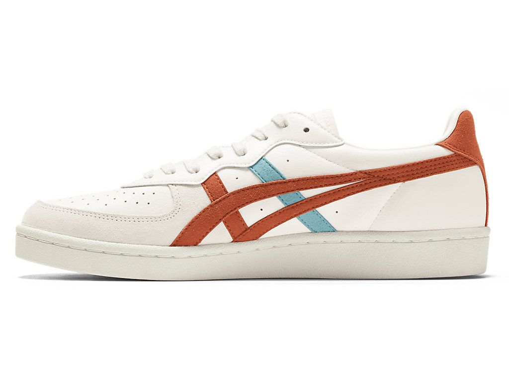 Women's Onitsuka Tiger Gsm Shoes Cream/Piquant Orange | 46139BYZV