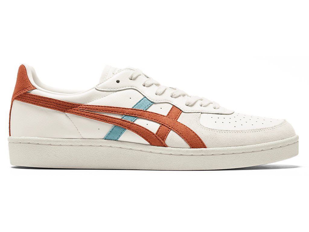 Women\'s Onitsuka Tiger Gsm Shoes Cream/Piquant Orange | 46139BYZV