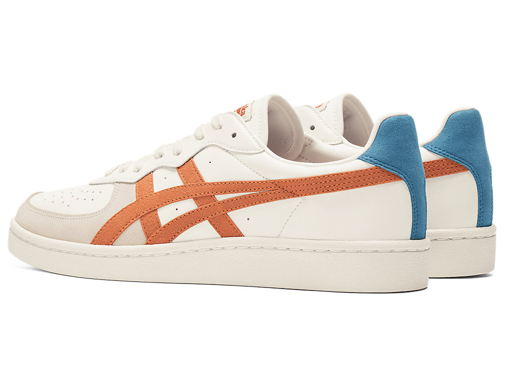 Women's Onitsuka Tiger Gsm Shoes Cream/Rust Orange | 47685UOXZ