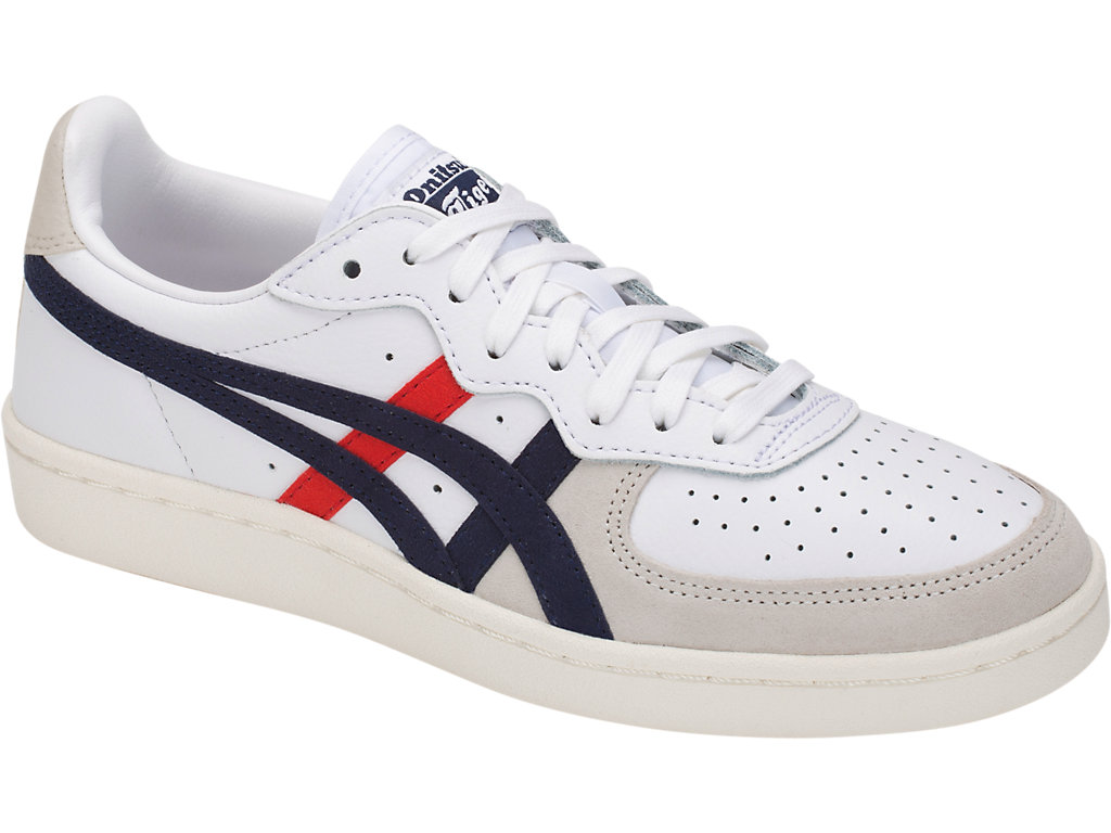 Women's Onitsuka Tiger Gsm Shoes White/Peacoat | 12609VQPZ