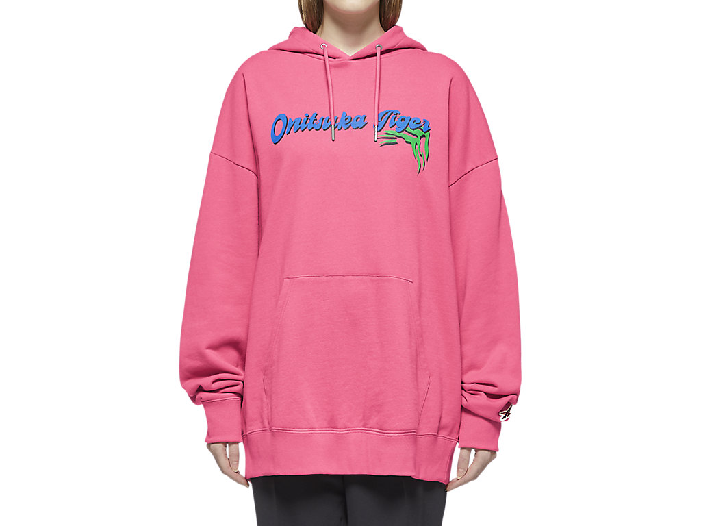 Women's Onitsuka Tiger Hoodie Top Clothing Pink | 21875LUXE