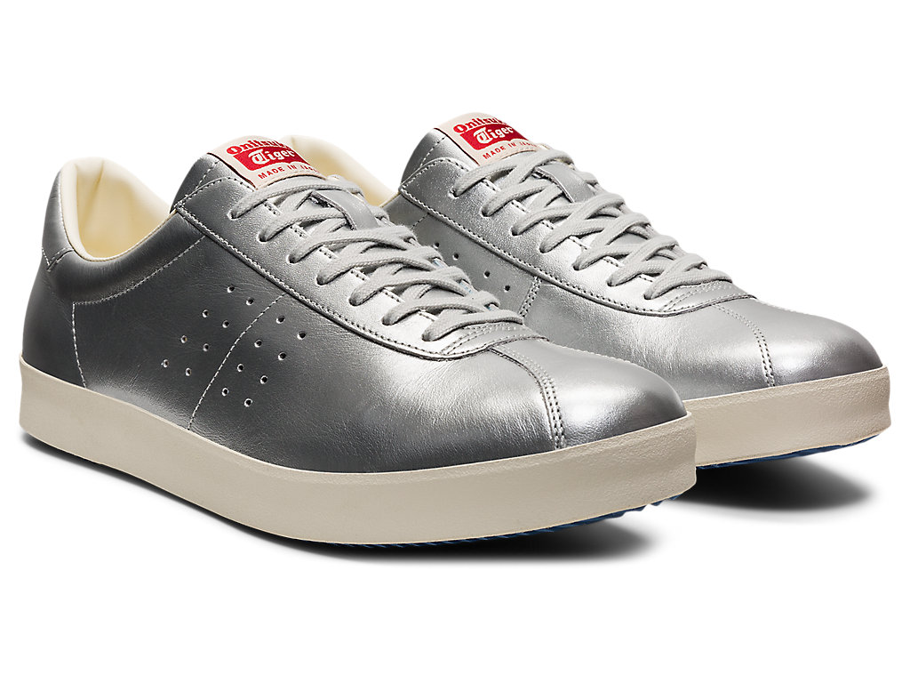 Women's Onitsuka Tiger Lawnship® Nm Shoes Pure Silver/Pure Silver | 07251YCGE