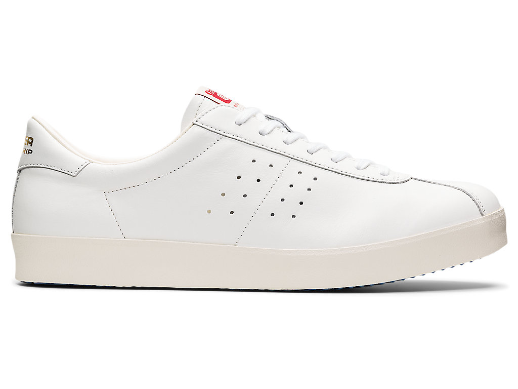 Women\'s Onitsuka Tiger Lawnship® Nm Shoes White/White | 95743YSUN