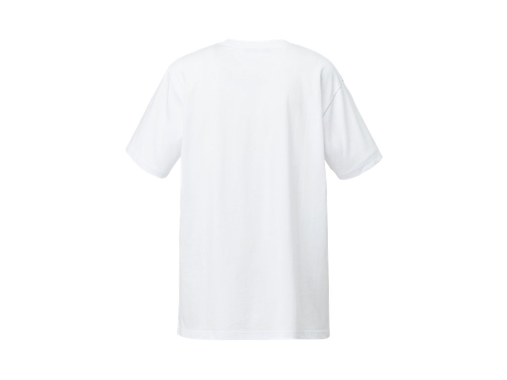 Women's Onitsuka Tiger Logo Tee Clothing White/Red | 91056MAFY