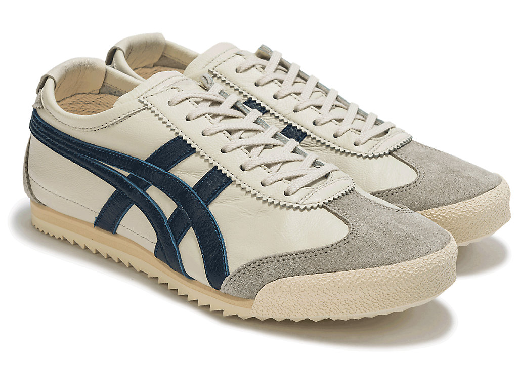 Women's Onitsuka Tiger Mexico 66 Deluxe Mexico 66 Birch/Indigo Blue | 16380QWHP