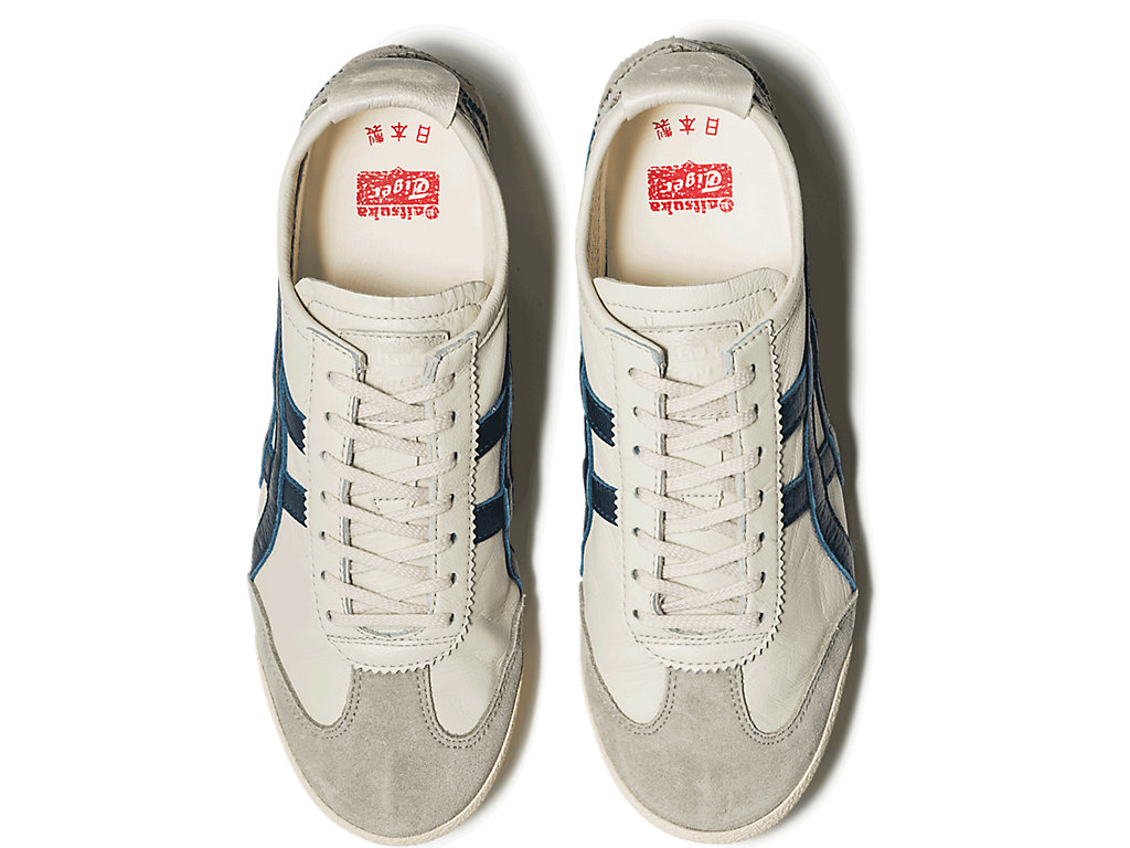 Women's Onitsuka Tiger Mexico 66 Deluxe Mexico 66 Birch/Indigo Blue | 16380QWHP