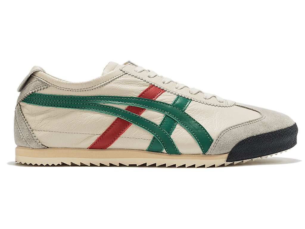 Women\'s Onitsuka Tiger Mexico 66 Deluxe Mexico 66 Cream/Green | 62093OVIA