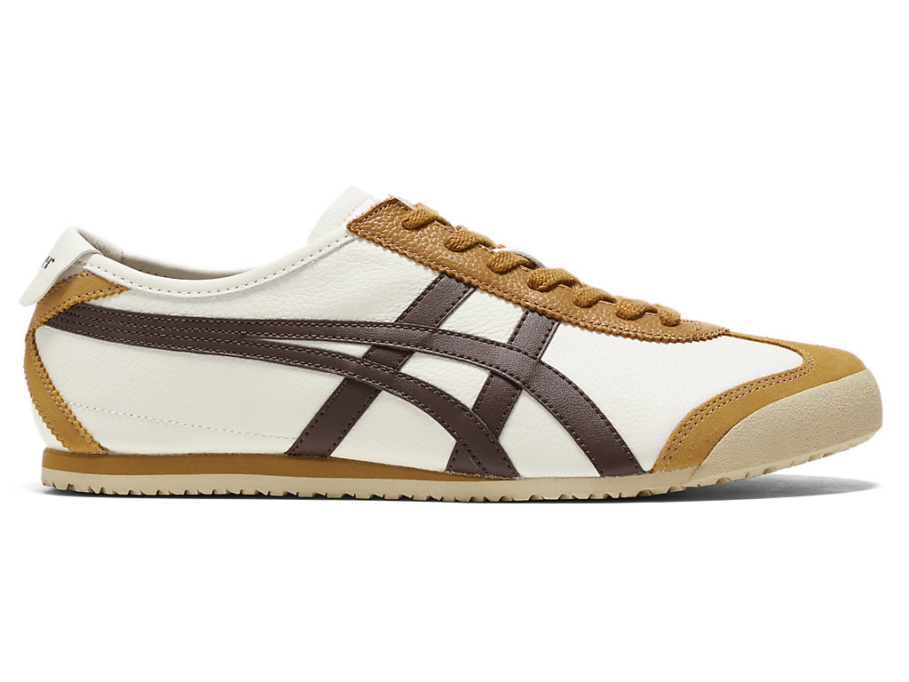 Women\'s Onitsuka Tiger Mexico 66 Mexico 66 Cream/Licorice Brown | 02941DMHA