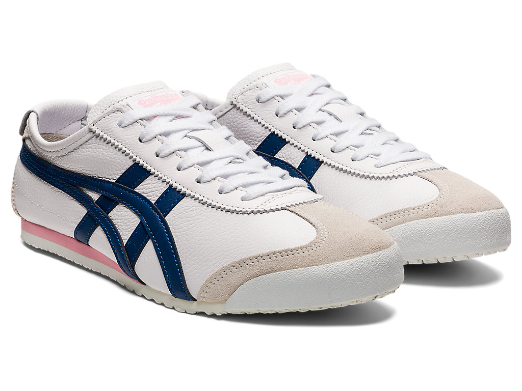 Women's Onitsuka Tiger Mexico 66 Mexico 66 White/Independence Blue | 27481LUSY