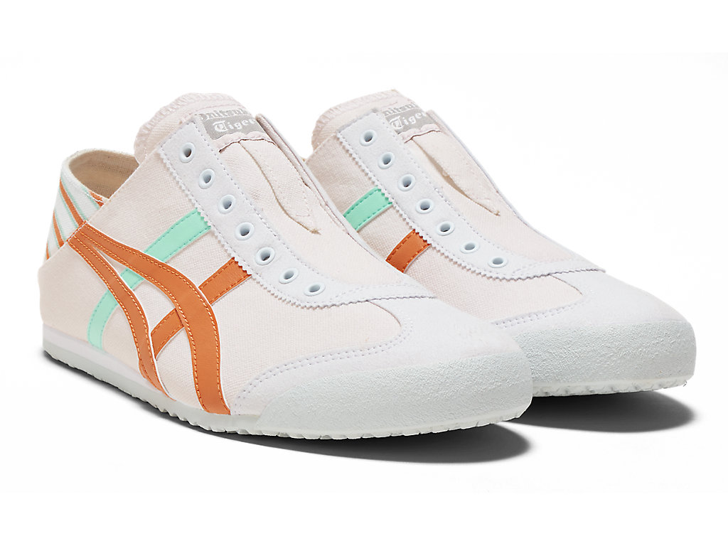 Women's Onitsuka Tiger Mexico 66 Paraty Mexico 66 White/Rust Orange | 52109QYCL