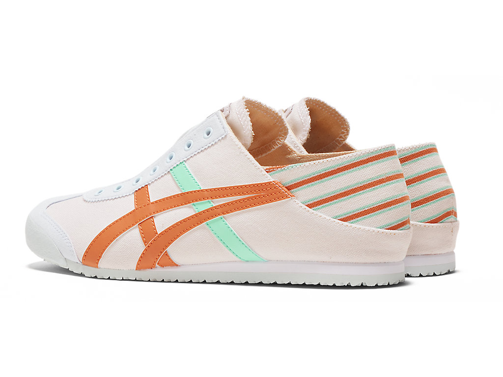 Women's Onitsuka Tiger Mexico 66 Paraty Mexico 66 White/Rust Orange | 52109QYCL