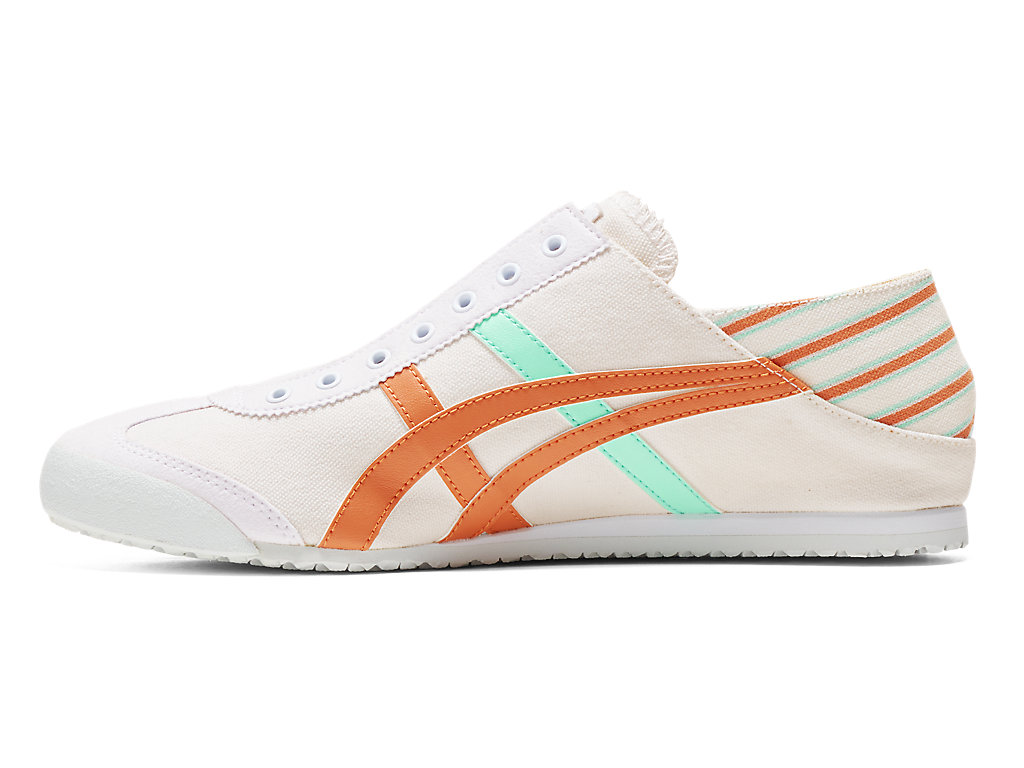 Women's Onitsuka Tiger Mexico 66 Paraty Mexico 66 White/Rust Orange | 52109QYCL