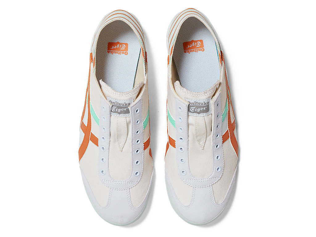 Women's Onitsuka Tiger Mexico 66 Paraty Mexico 66 White/Rust Orange | 52109QYCL