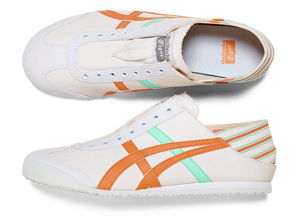 Women's Onitsuka Tiger Mexico 66 Paraty Mexico 66 White/Rust Orange | 52109QYCL