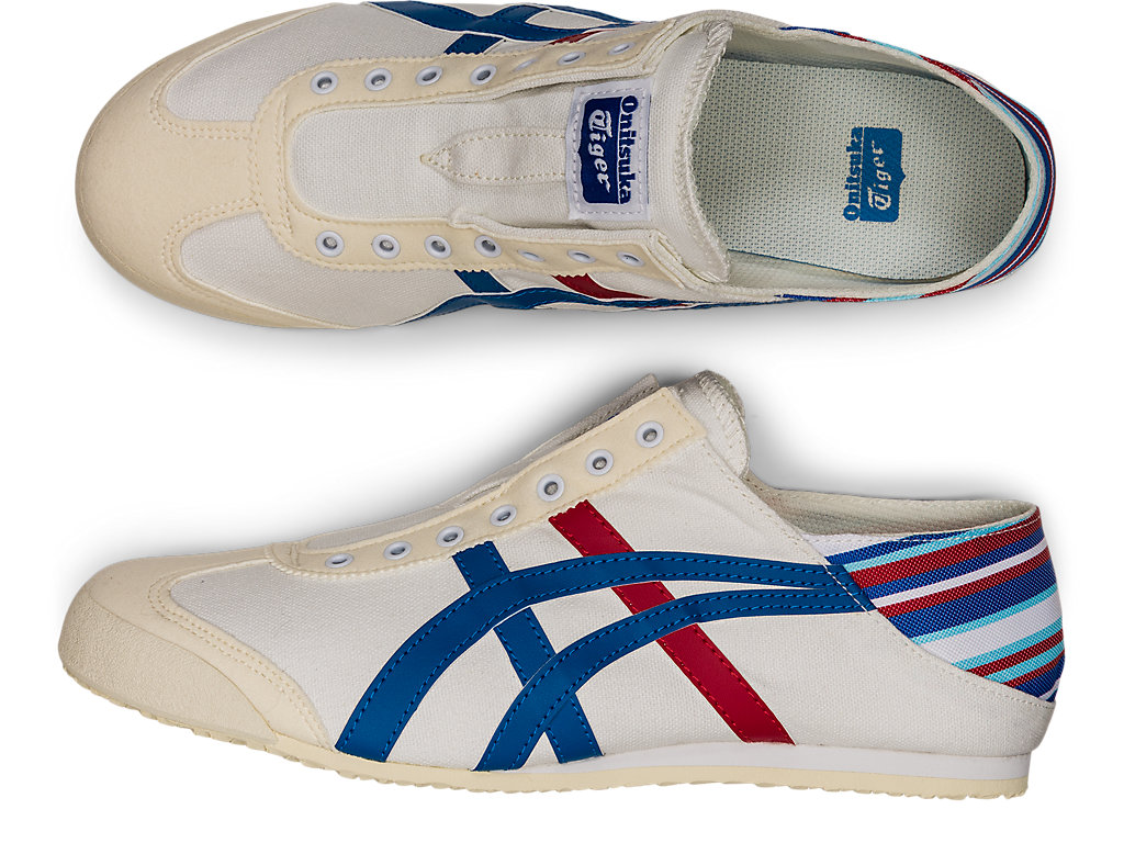 Women's Onitsuka Tiger Mexico 66 Paraty Mexico 66 White/Classic Blue | 93140QVTX