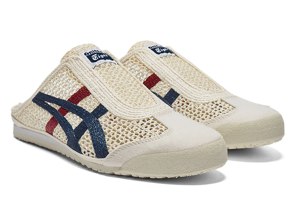 Women's Onitsuka Tiger Mexico 66 Sabot Mexico 66 Cream/Mako Blue | 76051YWRH