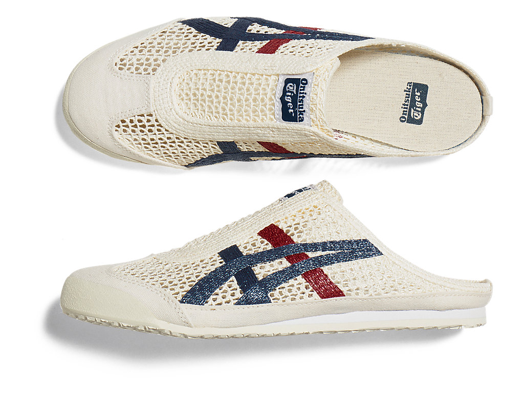 Women's Onitsuka Tiger Mexico 66 Sabot Mexico 66 Cream/Mako Blue | 76051YWRH