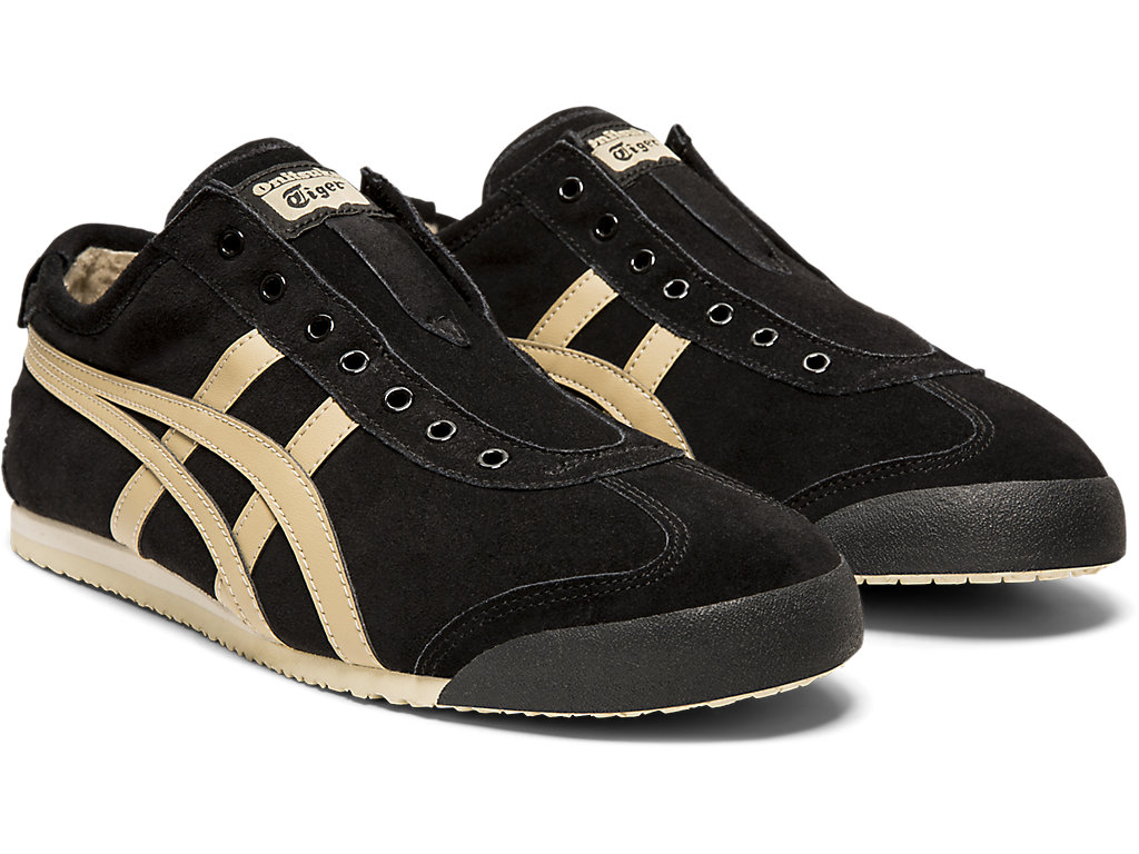 Women's Onitsuka Tiger Mexico 66 Slip-on Mexico 66 Black/Wood Crepe | 20738OIAF