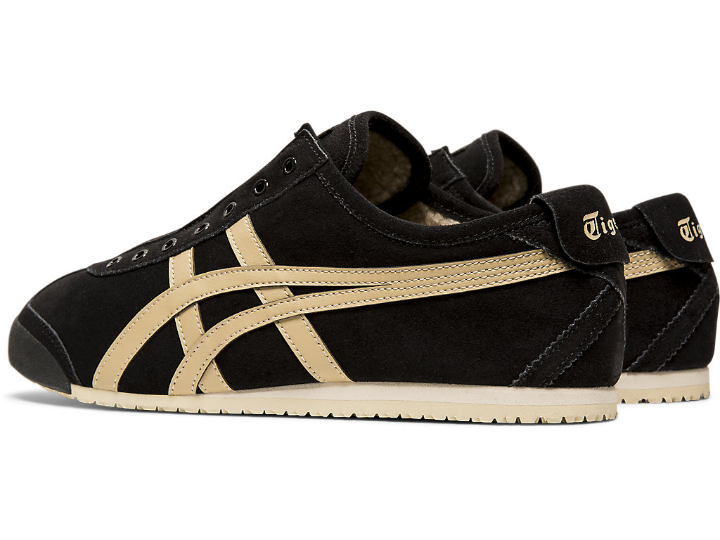 Women's Onitsuka Tiger Mexico 66 Slip-on Mexico 66 Black/Wood Crepe | 20738OIAF