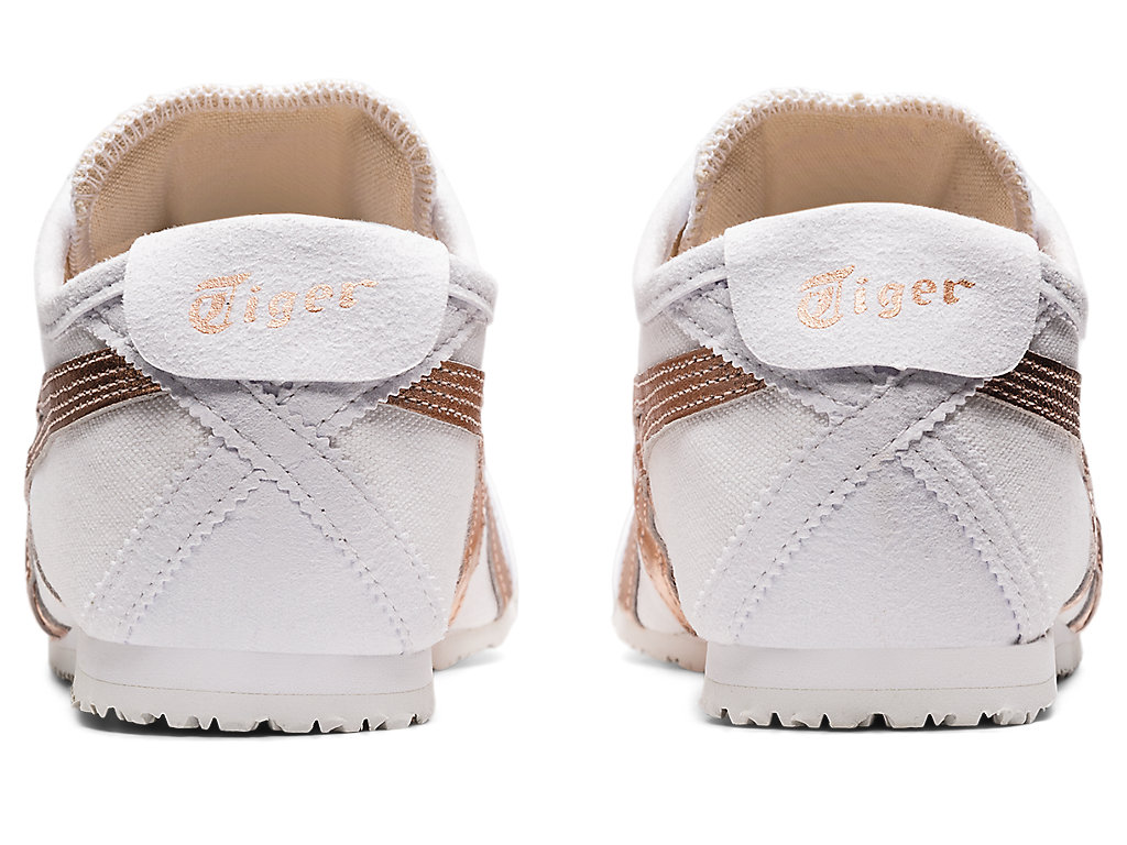 Women's Onitsuka Tiger Mexico 66 Slip-on Mexico 66 White/Rose Gold | 49785MJLS