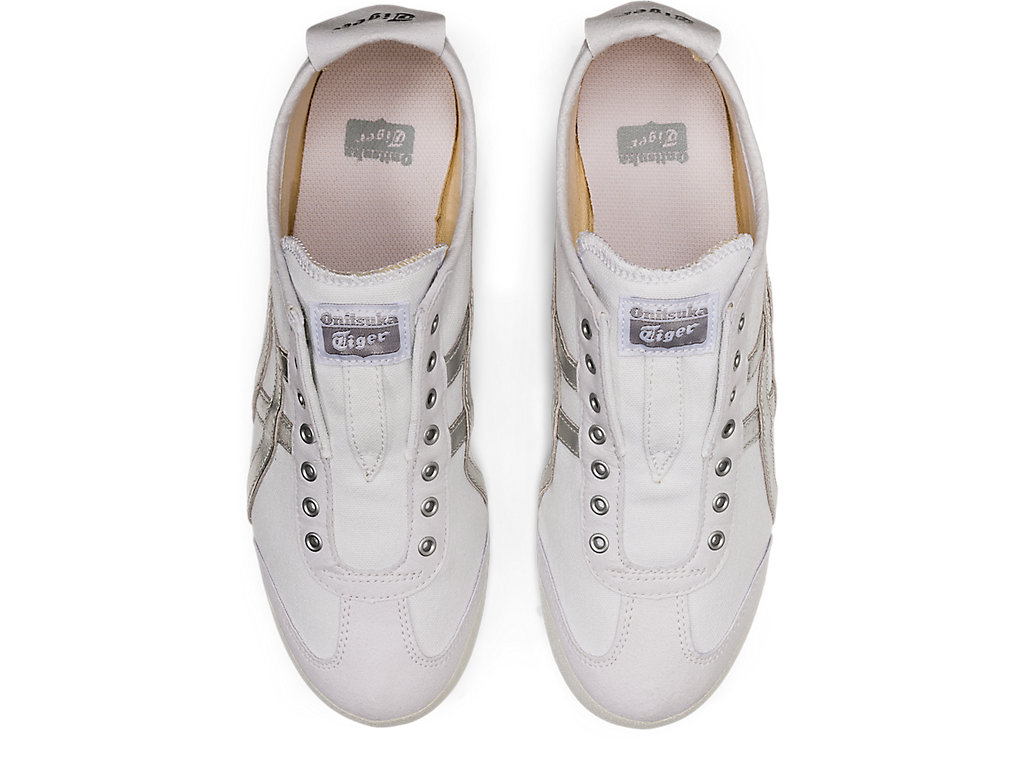 Women's Onitsuka Tiger Mexico 66 Slip-on Mexico 66 White/Pure Silver | 58321PWFH