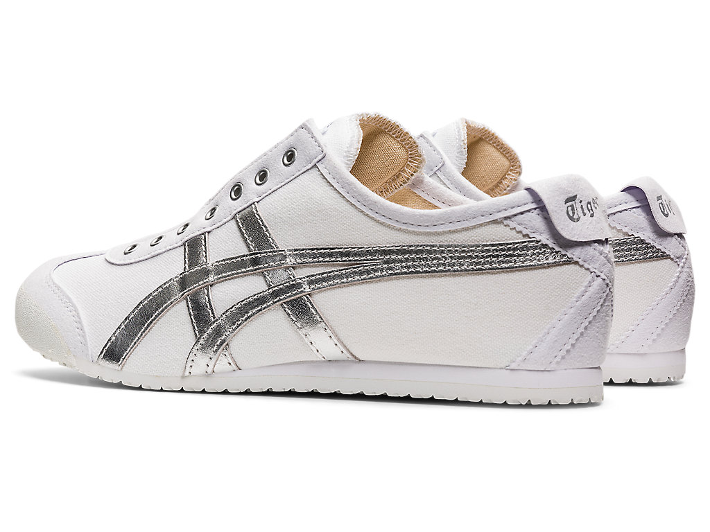 Women's Onitsuka Tiger Mexico 66 Slip-on Mexico 66 White/Pure Silver | 58321PWFH