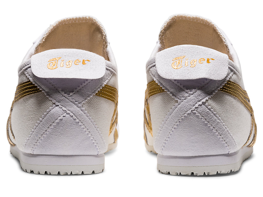 Women's Onitsuka Tiger Mexico 66 Slip-on Mexico 66 White/Pure Gold | 71650VLJH