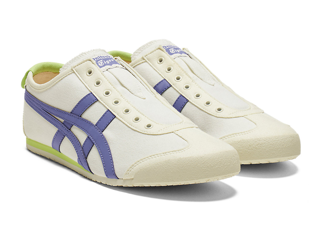 Women's Onitsuka Tiger Mexico 66 Slip-on Mexico 66 Cream/Ultramarine Blue | 97580PGBF