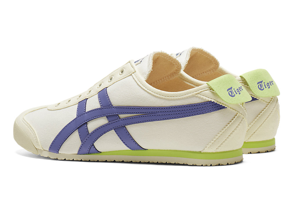 Women's Onitsuka Tiger Mexico 66 Slip-on Mexico 66 Cream/Ultramarine Blue | 97580PGBF