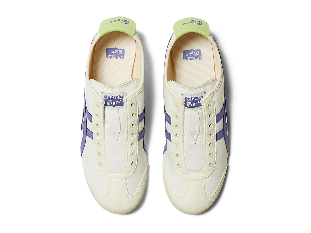 Women's Onitsuka Tiger Mexico 66 Slip-on Mexico 66 Cream/Ultramarine Blue | 97580PGBF