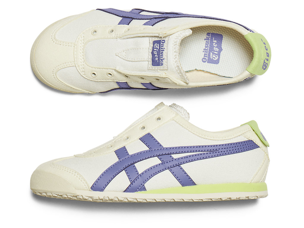 Women's Onitsuka Tiger Mexico 66 Slip-on Mexico 66 Cream/Ultramarine Blue | 97580PGBF