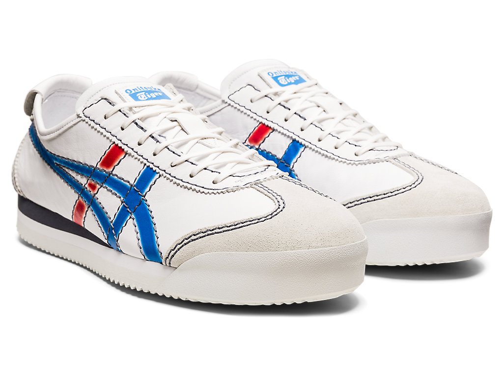 Women's Onitsuka Tiger Mexico 66® Sd Pf Mexico 66 White/Directoire Blue | 41237SJTC