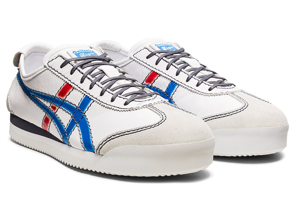 Women's Onitsuka Tiger Mexico 66® Sd Pf Mexico 66 White/Directoire Blue | 41237SJTC