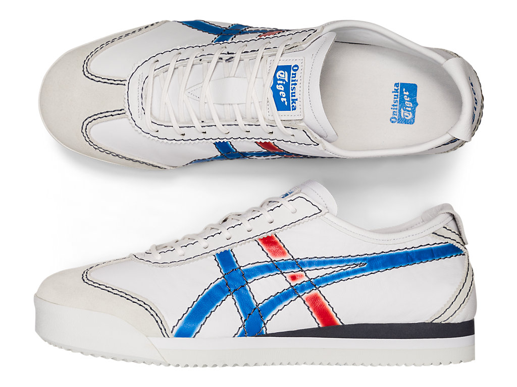 Women's Onitsuka Tiger Mexico 66® Sd Pf Mexico 66 White/Directoire Blue | 41237SJTC