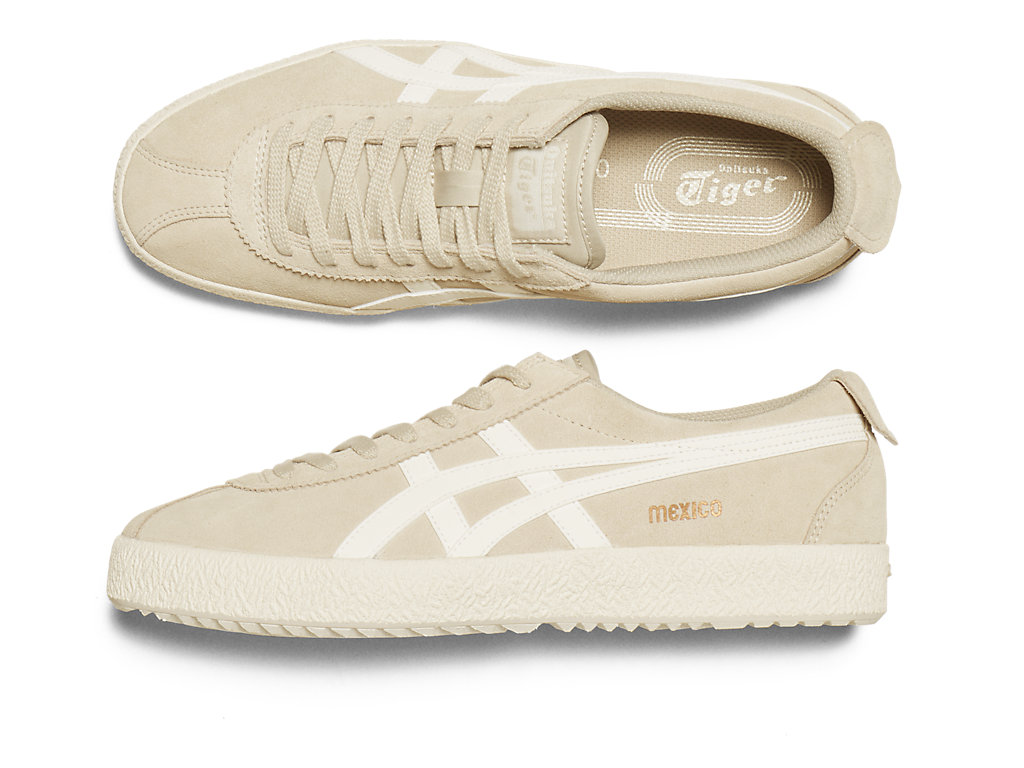 Women's Onitsuka Tiger Mexico Delegation Shoes Vanilla/Cream | 94560MERD