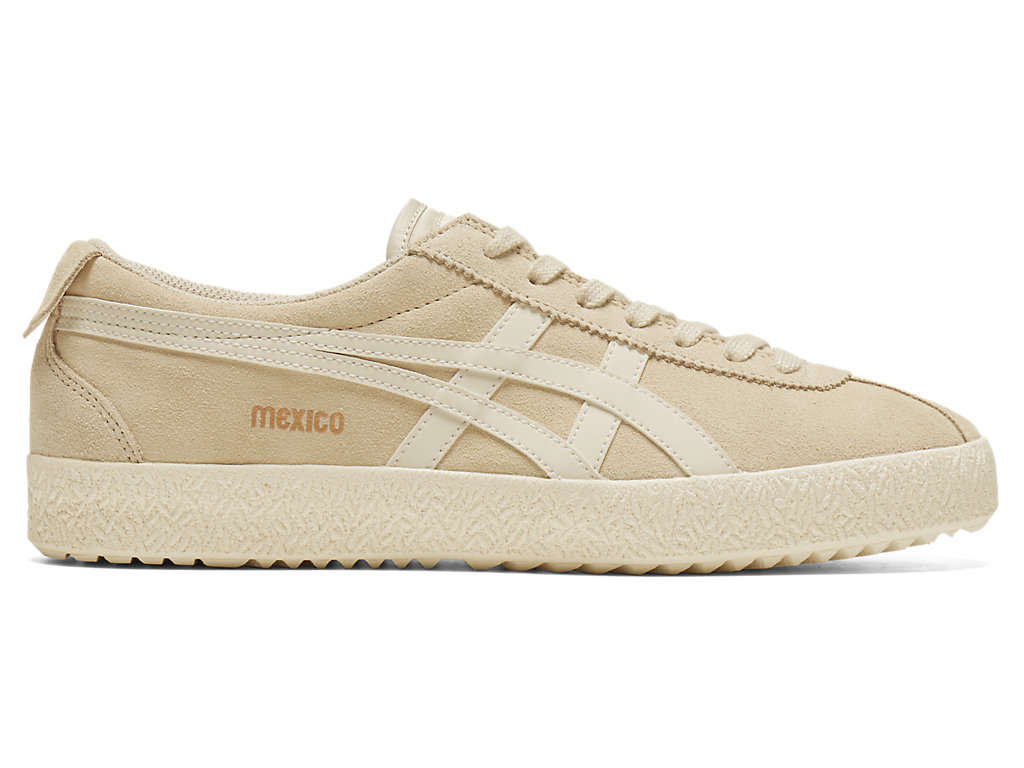 Women\'s Onitsuka Tiger Mexico Delegation Shoes Vanilla/Cream | 94560MERD