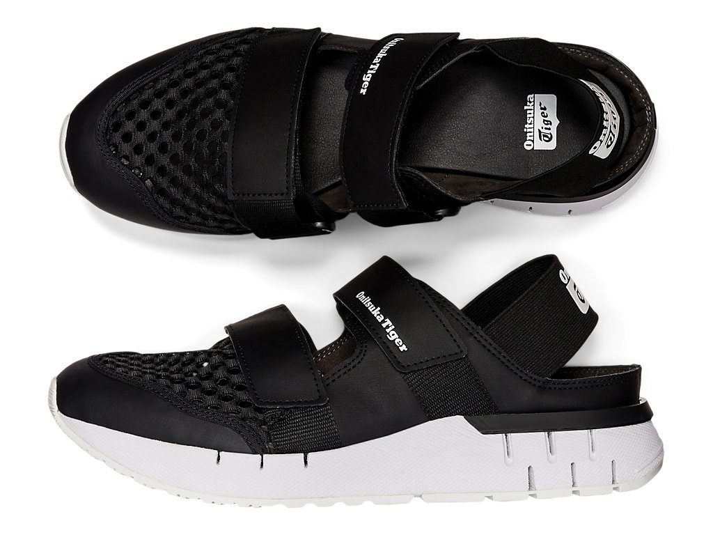 Women's Onitsuka Tiger Rebilac Sandal Shoes Black/Black | 95847YMHJ