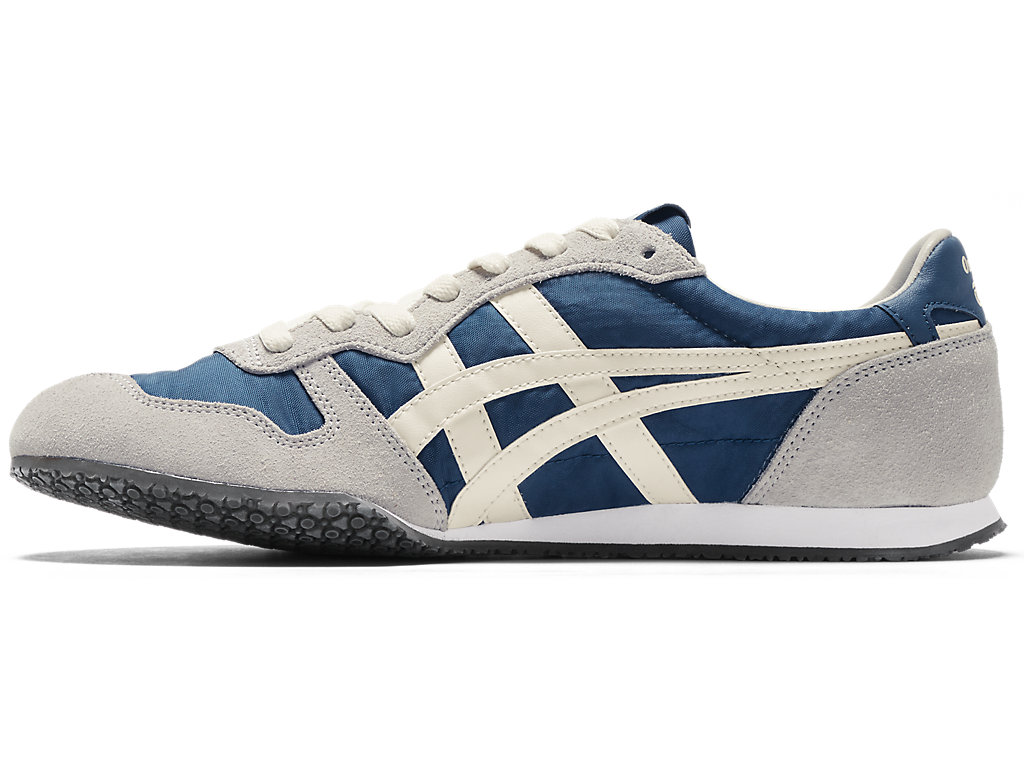 Women's Onitsuka Tiger Serrano Shoes Mako Blue/Cream | 20698XOSJ