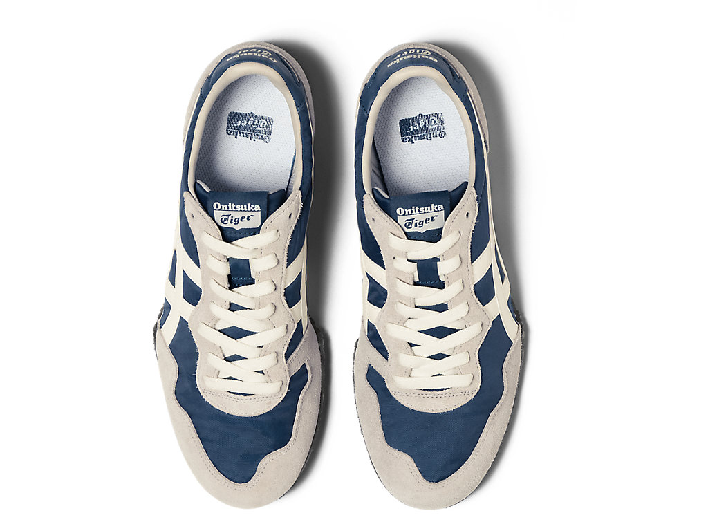 Women's Onitsuka Tiger Serrano Shoes Mako Blue/Cream | 20698XOSJ