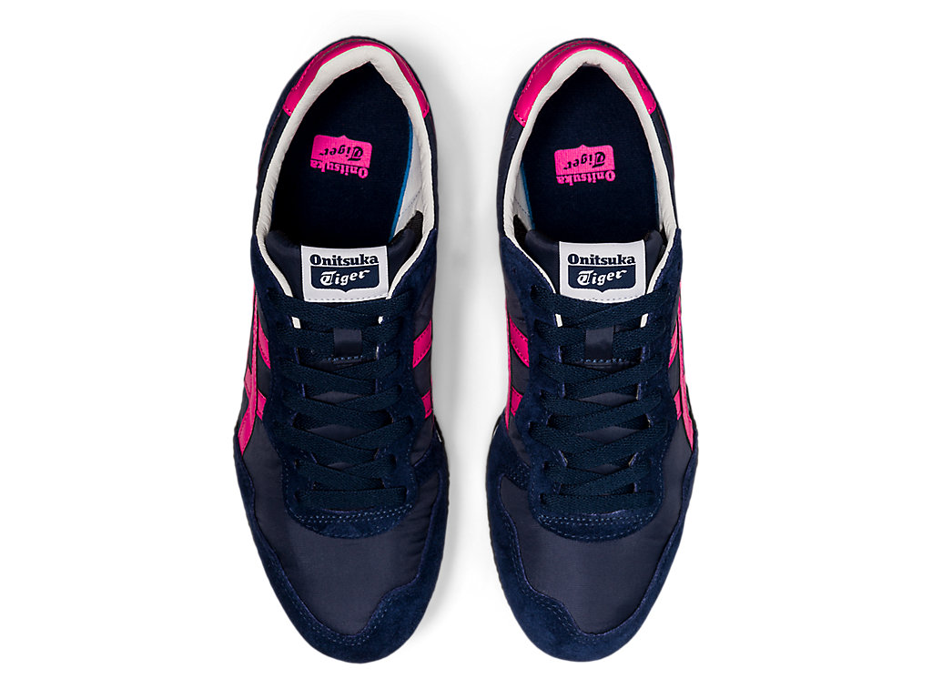 Women's Onitsuka Tiger Serrano Shoes Midnight/Dragon Fruit | 08127BINU