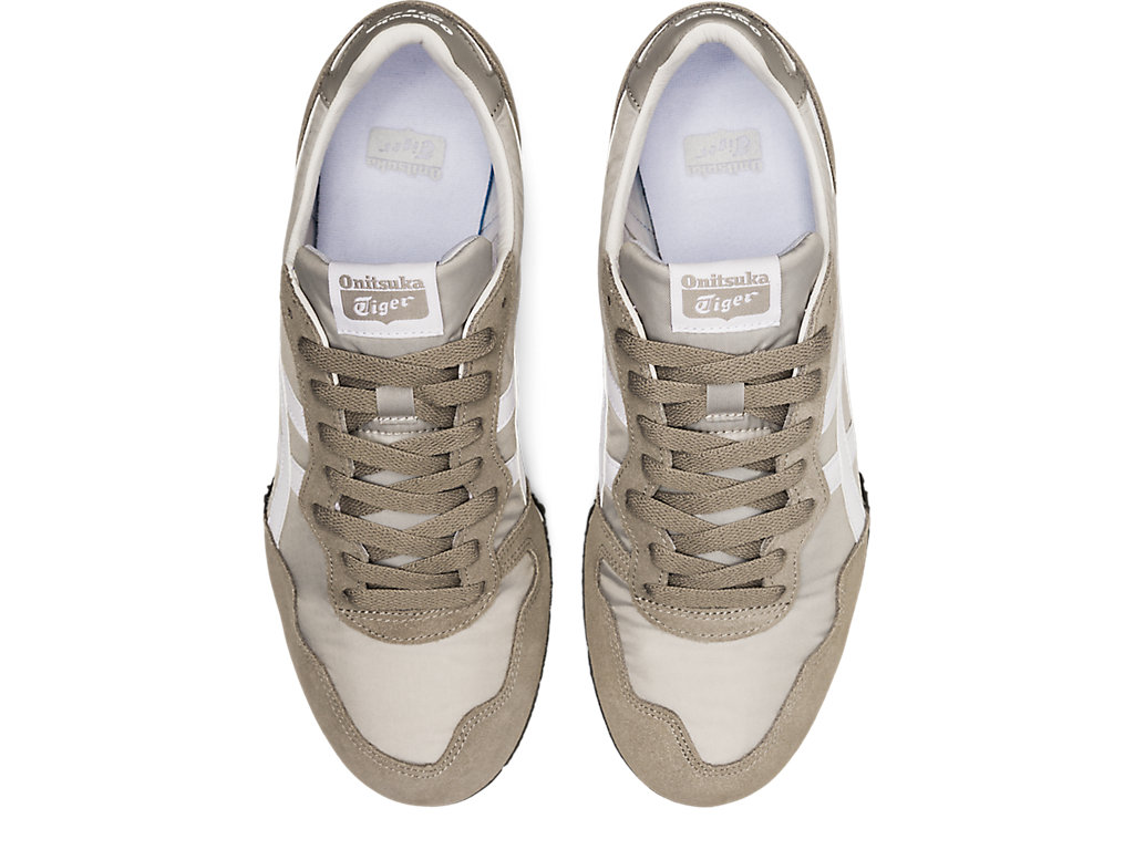 Women's Onitsuka Tiger Serrano Shoes Oyster Grey/White | 94281KLYH