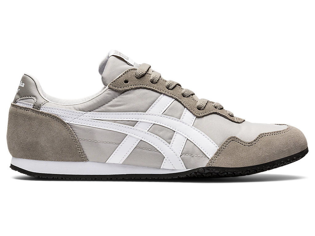 Women\'s Onitsuka Tiger Serrano Shoes Oyster Grey/White | 94281KLYH