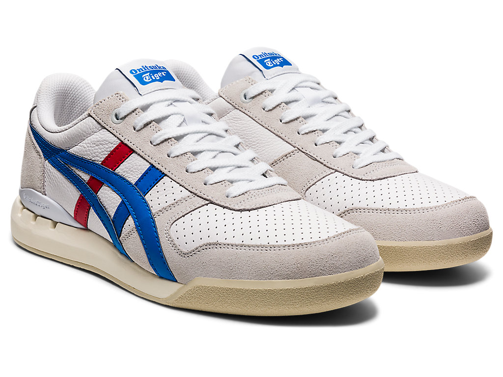 Women's Onitsuka Tiger Ultimate 81® Ex Shoes White/Directoire Blue | 36749VCHJ