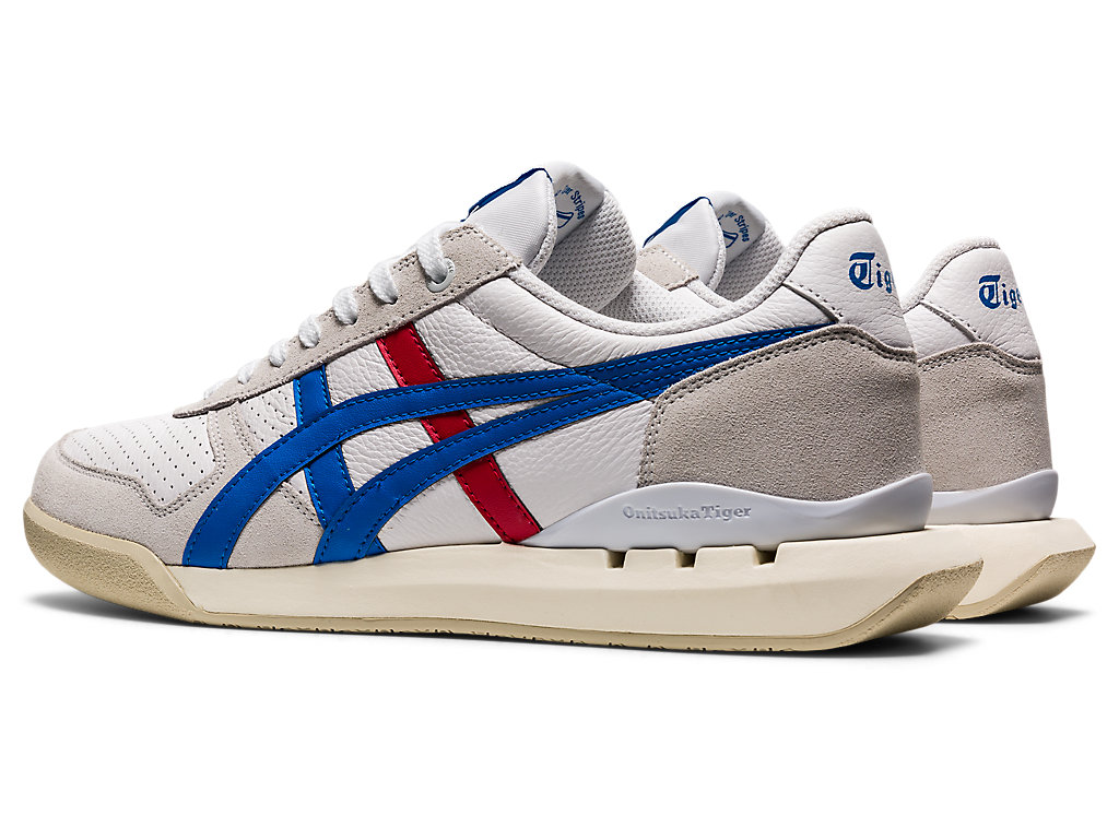 Women's Onitsuka Tiger Ultimate 81® Ex Shoes White/Directoire Blue | 36749VCHJ