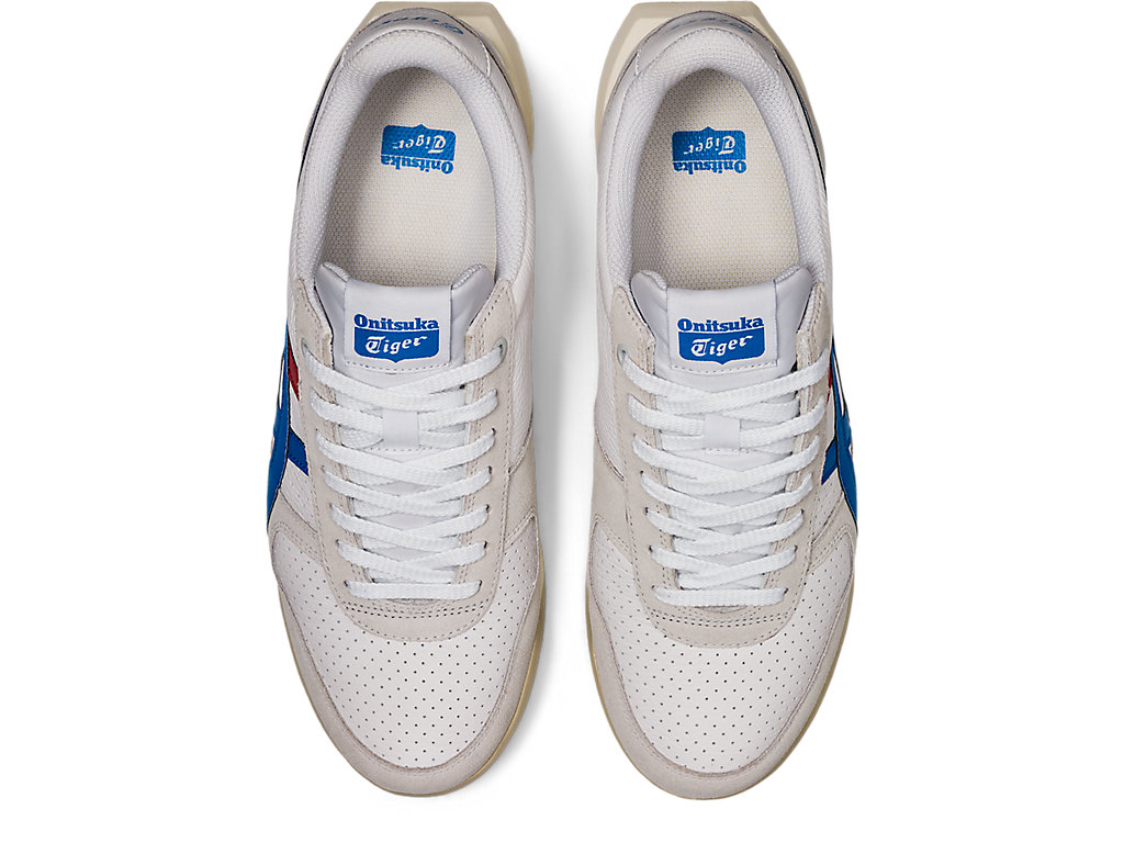 Women's Onitsuka Tiger Ultimate 81® Ex Shoes White/Directoire Blue | 36749VCHJ