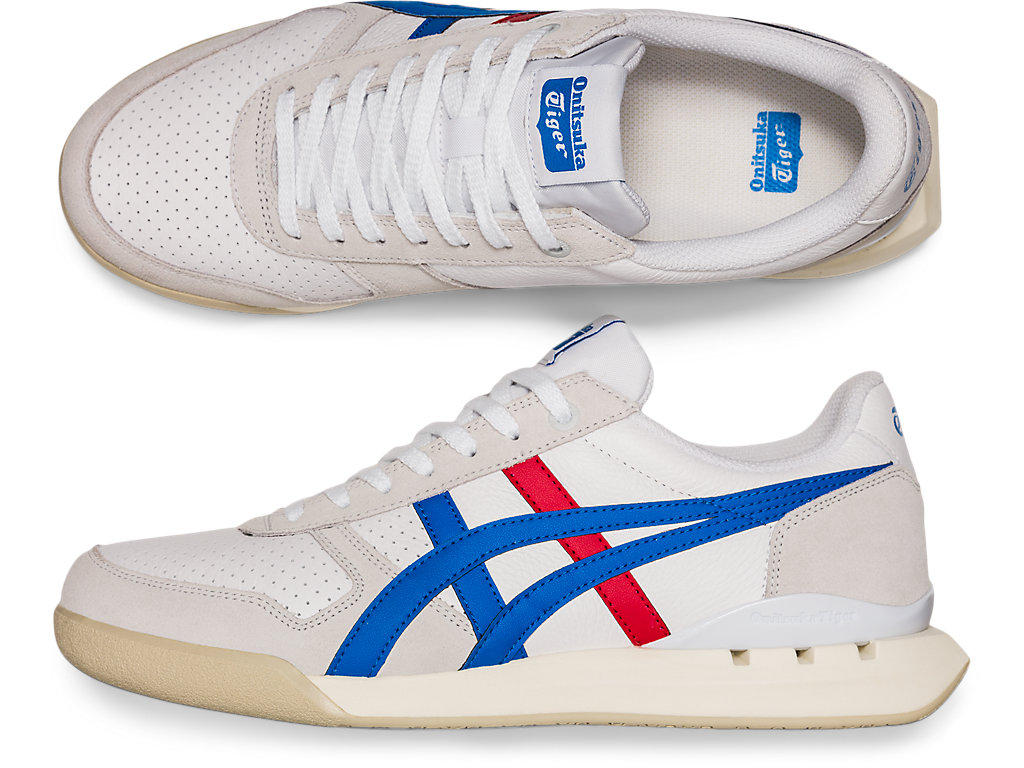 Women's Onitsuka Tiger Ultimate 81® Ex Shoes White/Directoire Blue | 36749VCHJ