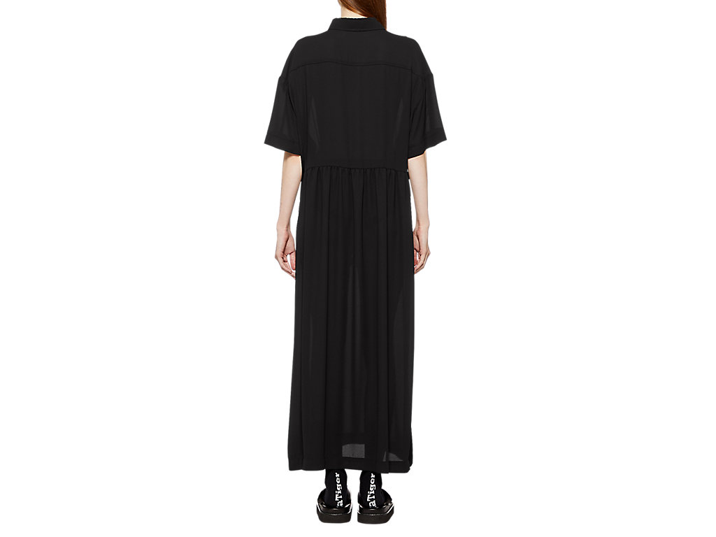 Women's Onitsuka Tiger Ws Long Dress Clothing Black | 65721NMGT