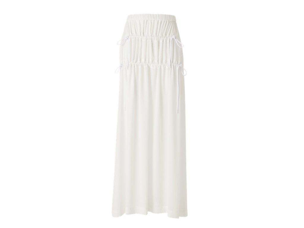 Women's Onitsuka Tiger Ws Long Skirt Clothing White | 49631WVCI