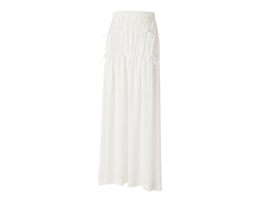 Women's Onitsuka Tiger Ws Long Skirt Clothing White | 49631WVCI