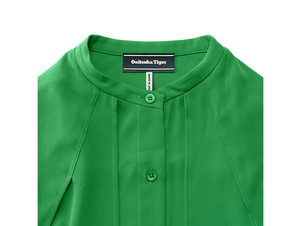 Women's Onitsuka Tiger Ws Shirt Clothing Green | 80541LZQO